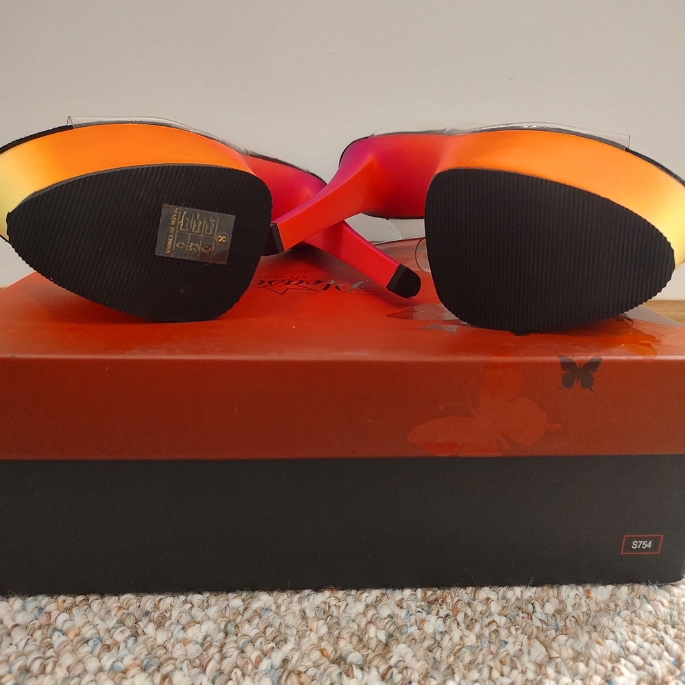 Pleaser Rainbow Heels - Picture 3 of 4